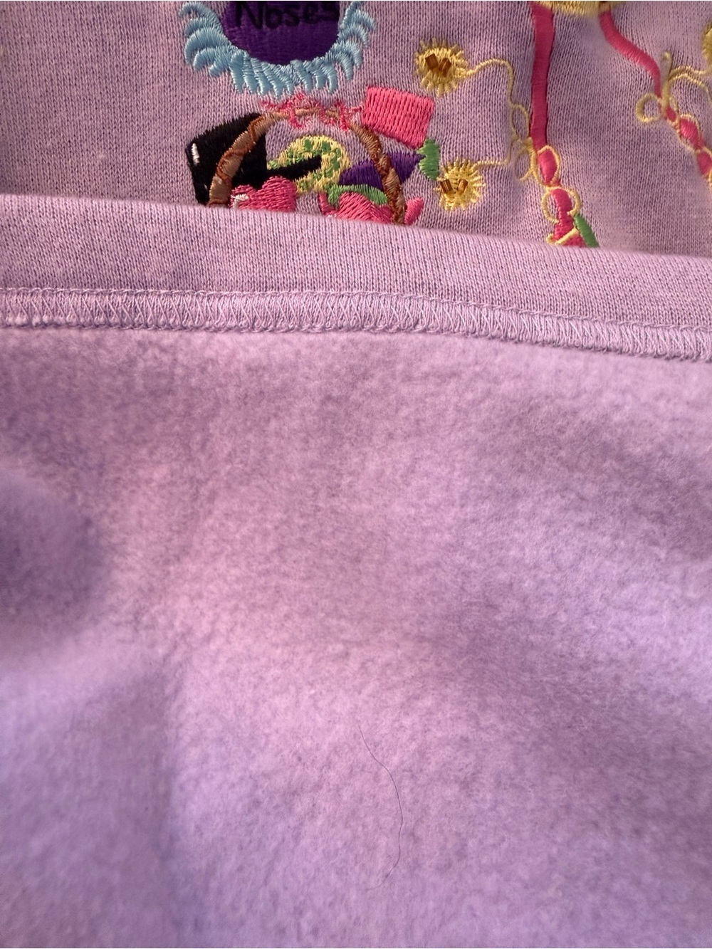 The Quacker Factory XL NWOT Lavender Snowman Sweatshirt Fleece Embroidered - Picture 8 of 9